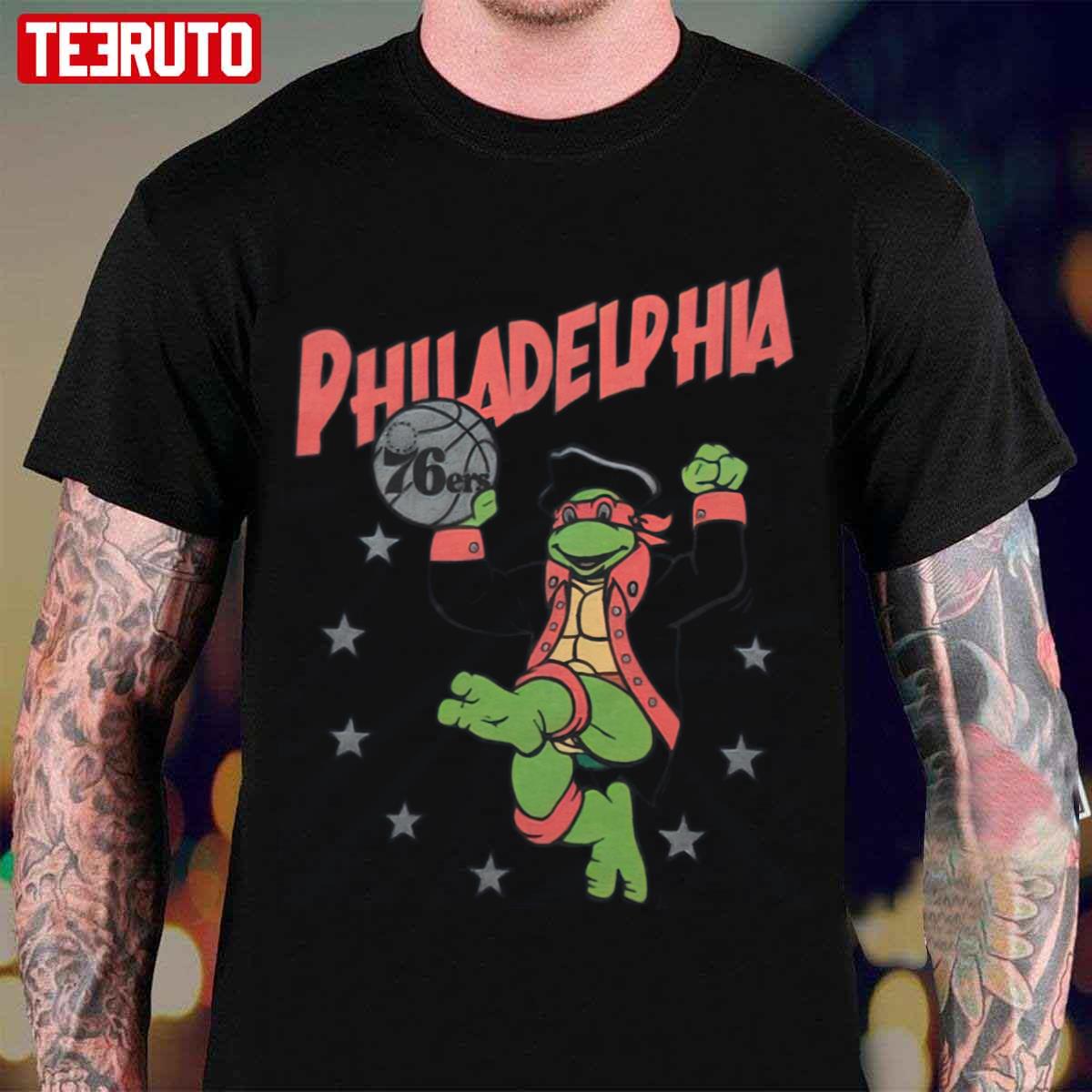 Raphael X Philadelphia 76ers Teenage Mutant Ninja Turtles Unisex T-Shirt