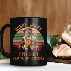 Rip Bunny Wailer 1947–2021 Thank You For The Memories Mug Reggae Music Mug The Wailers Band Premium Sublime Ceramic Coffee Mug Black