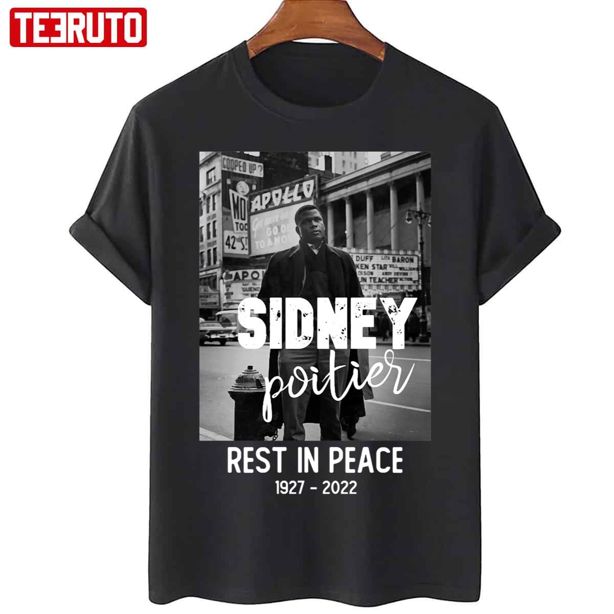 Rip Sidney Poitier Black And White Art Unisex T-Shirt