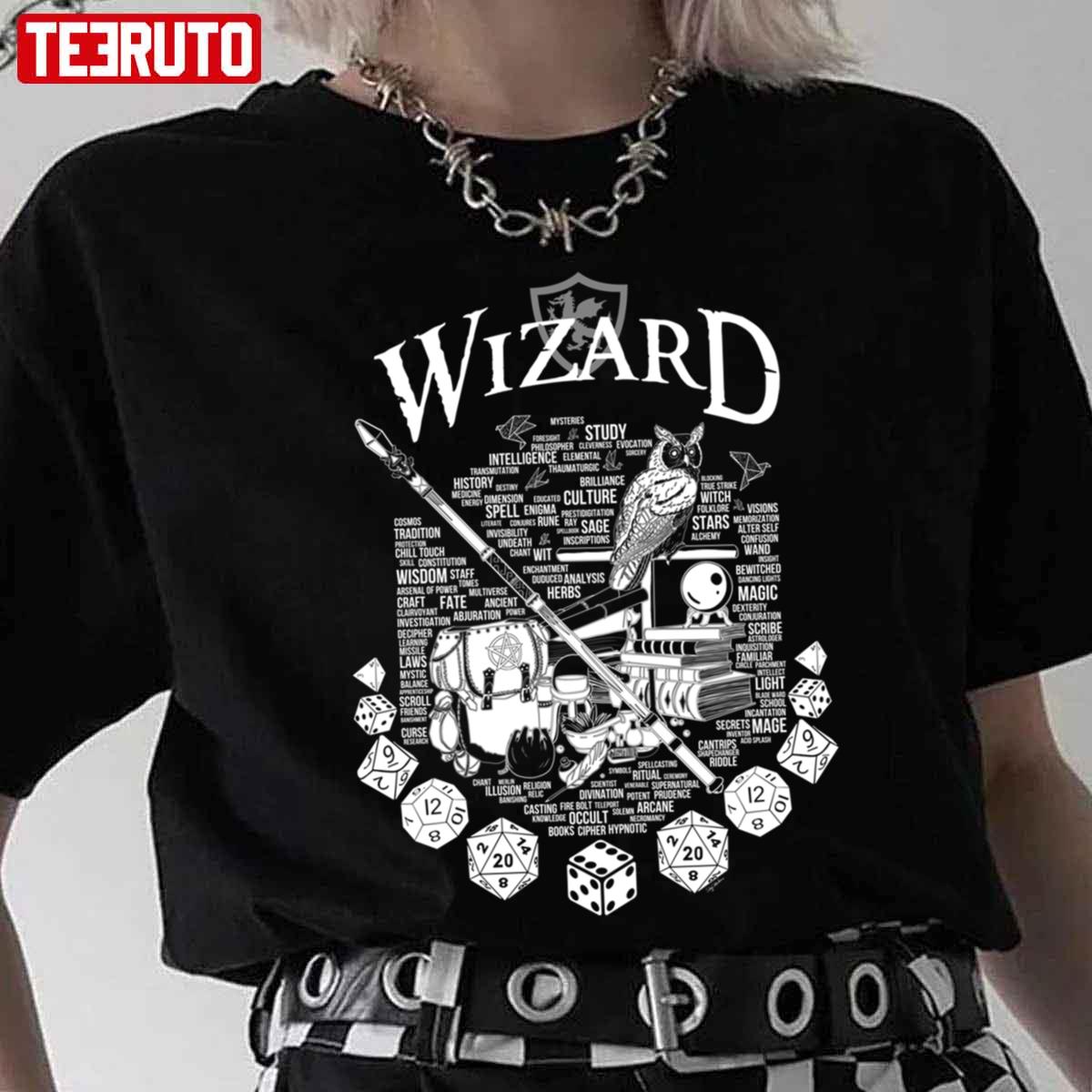 RPG Game Series Wizard White Version Unisex T-Shirt
