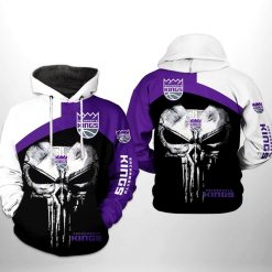 Sacramento Kings NBA Skull Punisher Team 3D Printed Hoodie