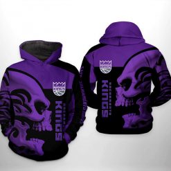 Sacramento Kings NBA Skull Team 3D Printed Hoodie