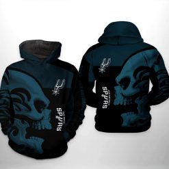 San Antonio Spurs NBA Skull Team 3D Printed Hoodie