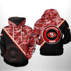 San Francisco 49ers NFL Camo Team 3D Printed Hoodie