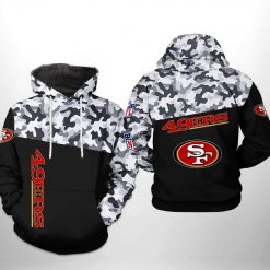 San Francisco 49ers NFL Camo Veteran Team 3D Printed Hoodie