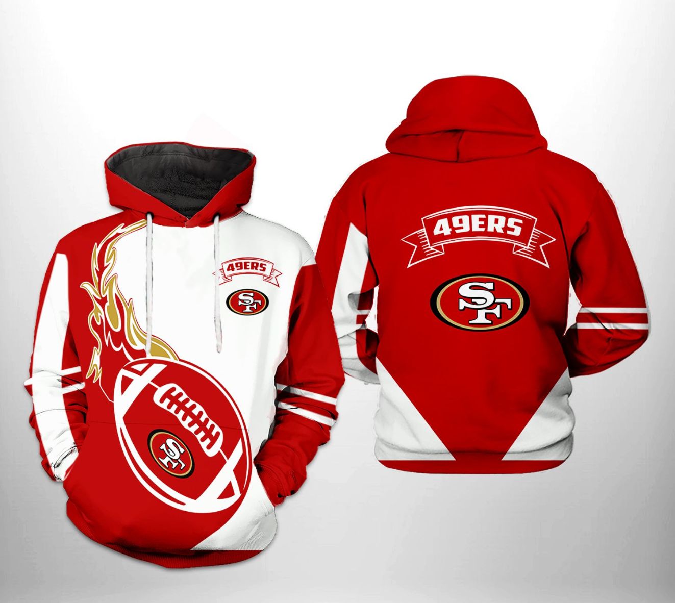 San Francisco 49ers Hoodie 3D - Teeruto