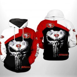San Francisco 49ers NFL Skull Punisher Team 3D Printed Hoodie