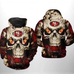 San Francisco 49ers NFL Skull Team 3D Printed Hoodie