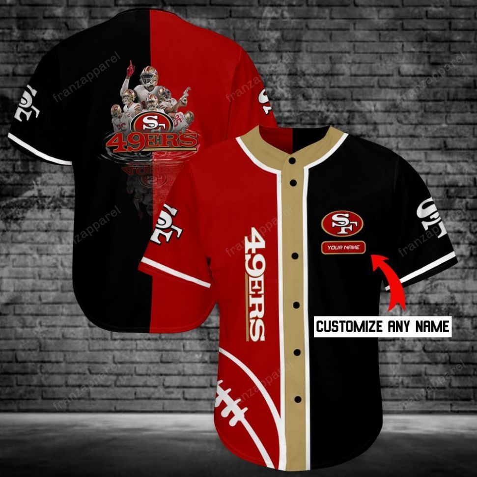 San Francisco 49ers Personalized Baseball Jersey Shirt 87