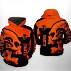 San Francisco Giants MLB Skull 3D Printed Hoodie