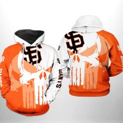 San Francisco Giants MLB Team Skull 3D Printed Hoodie