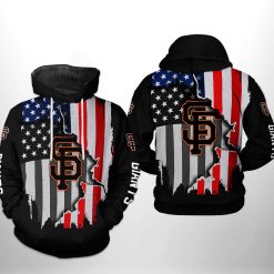 San Francisco Giants MLB US Flag 3D Printed Hoodie