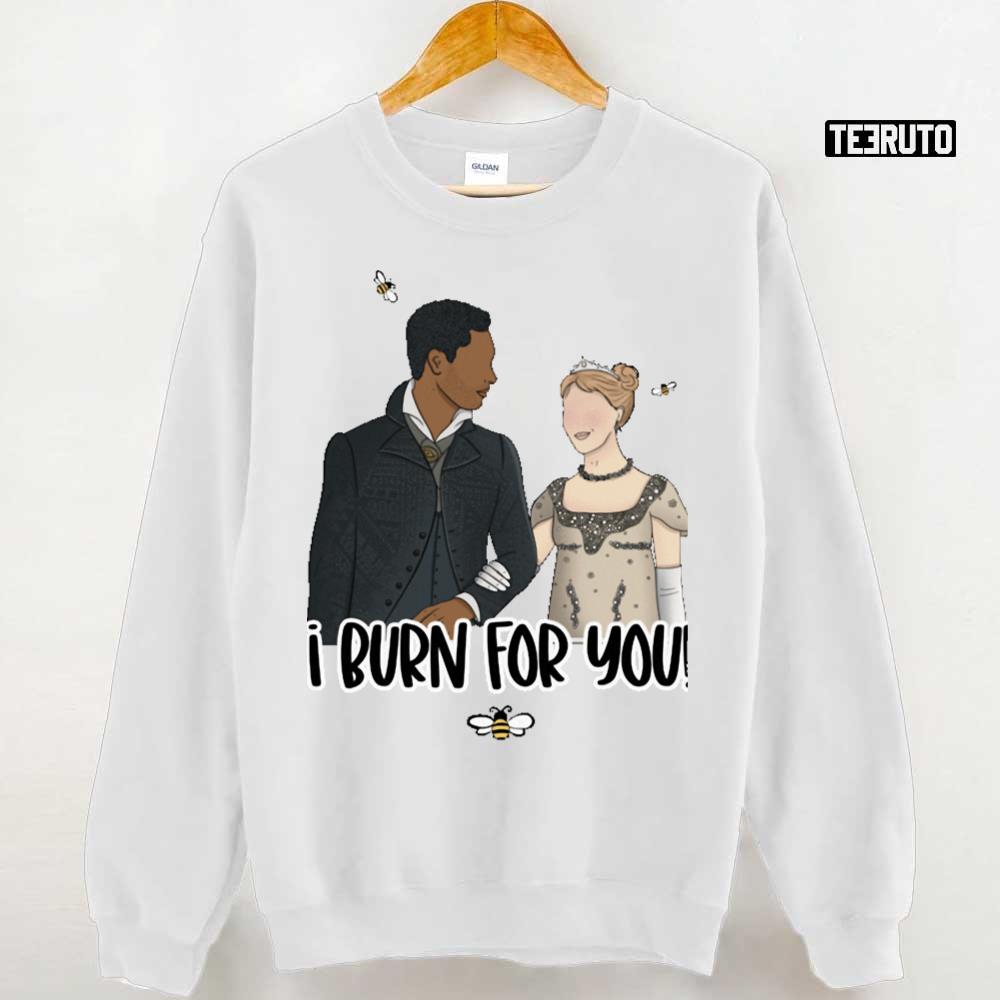 Simon Basset And Daphne Bridgerton I Burn For You Unisex Sweatshirt