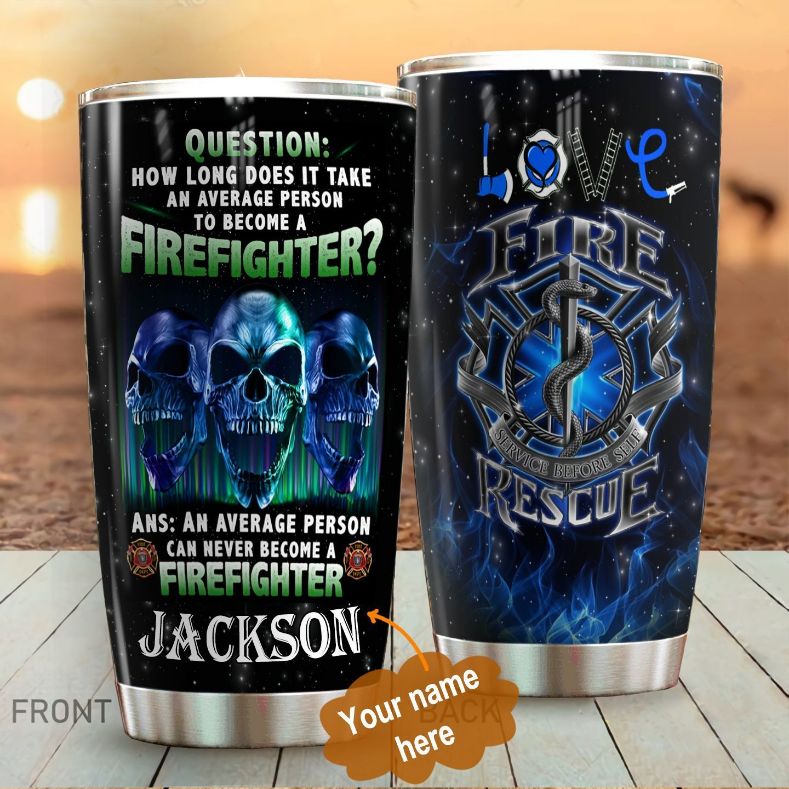 Firefighter's Personalized Insulated Can Koozie 