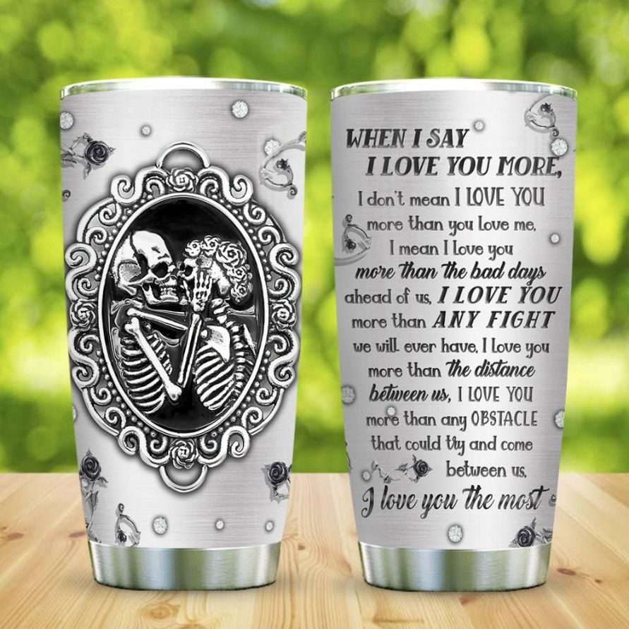 Skull Love You Limited Special Stainless Steel Cup Tumbler