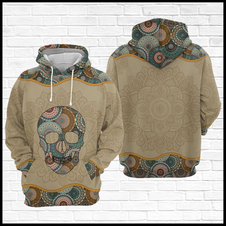 Skull Mandala 3D Printed Hoodie
