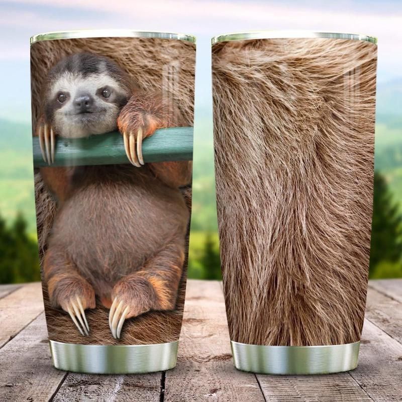 Sloth Hair Stainless Steel Cup Tumbler
