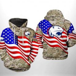 South Alabama Jaguars NCAA US Flag Camo Veteran 3D Printed Hoodie