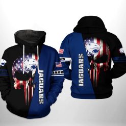 South Alabama Jaguars NCAA US Flag Skull 3D Printed Hoodie
