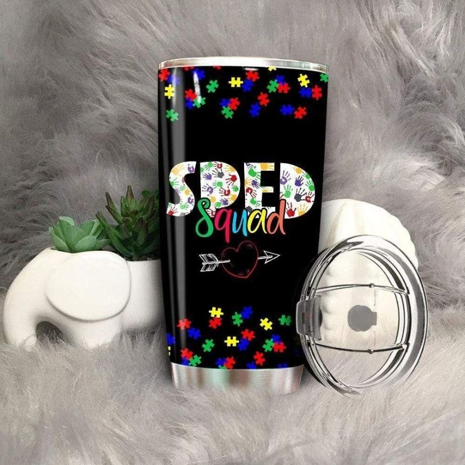 Sped Squad Special Education Teacher Stainless Steel Cup Tumbler