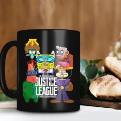 Spongebob Squarepants Justice League The Super Acquaintances Mug Patrick Star Mug Premium Sublime Ceramic Coffee Mug Black