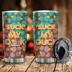 Suck My Duck Gift For Lover Day Travel Tumbler All Over Print
