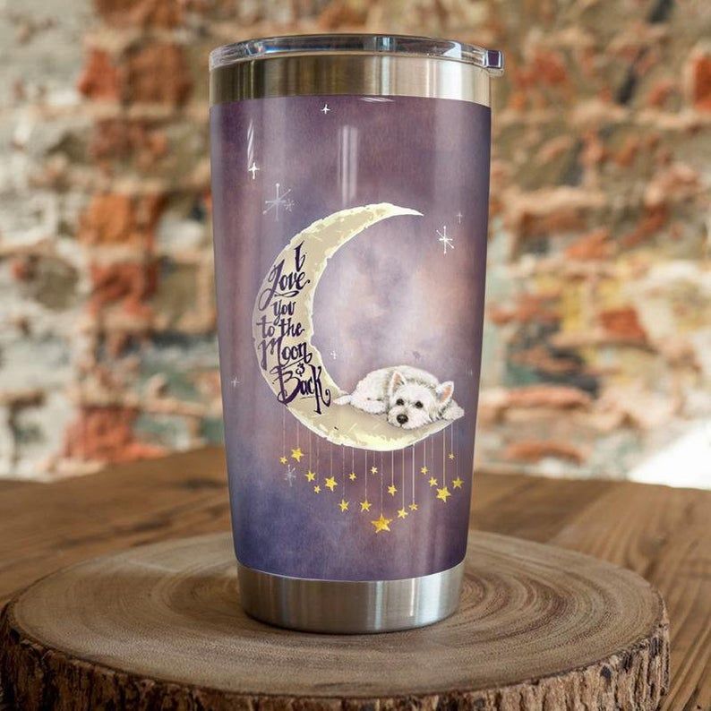 Sugar Skull Cat I Love You To The Moon Tumbler