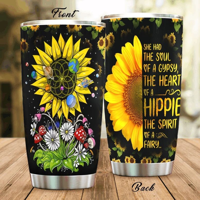 Sunflower Jeep Tumbler