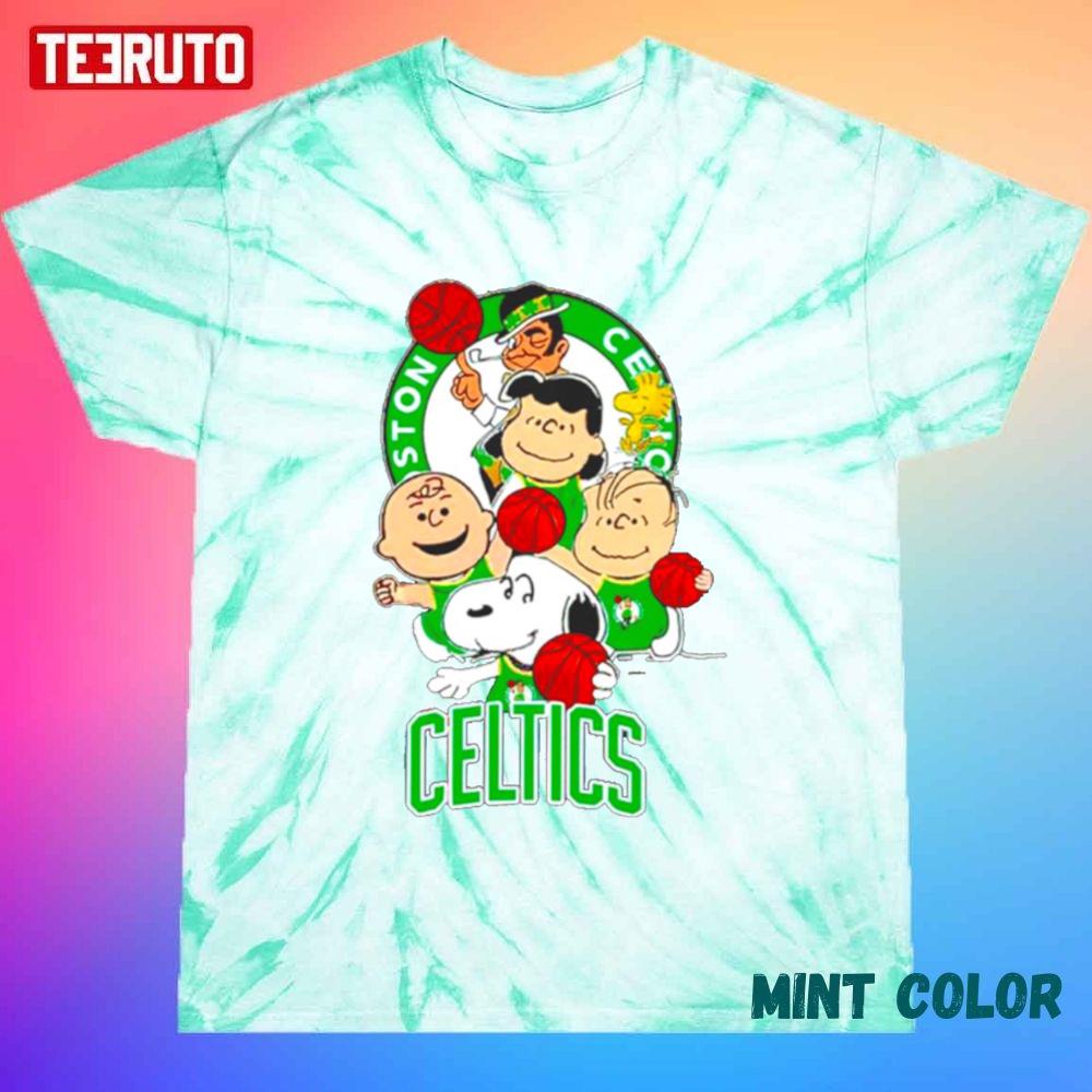 The Peanuts Boston Celtics Unisex Tie Dye Tee
