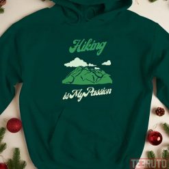The Road To Happiness Is A Hiking Trail Graphic Nature Unisex Hoodie