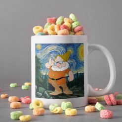 The Seven Dwarfs Canvas Mug Starry Night Van Gogh Mug Doc Mug Premium Sublime Ceramic Coffee Mug White