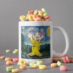 The Seven Dwarfs Canvas Mug Starry Night Van Gogh Mug Dopey Mug Premium Sublime Ceramic Coffee Mug White