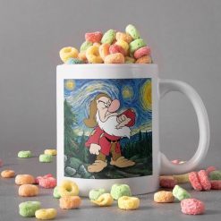 The Seven Dwarfs Canvas Mug Starry Night Van Gogh Mug Grumpy Mug Premium Sublime Ceramic Coffee Mug White