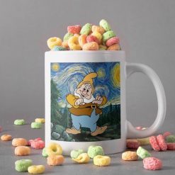 The Seven Dwarfs Canvas Mug Starry Night Van Gogh Mug Happy Mug Premium Sublime Ceramic Coffee Mug White