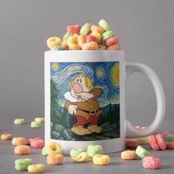 The Seven Dwarfs Canvas Mug Starry Night Van Gogh Mug Sneezy Mug Premium Sublime Ceramic Coffee Mug White