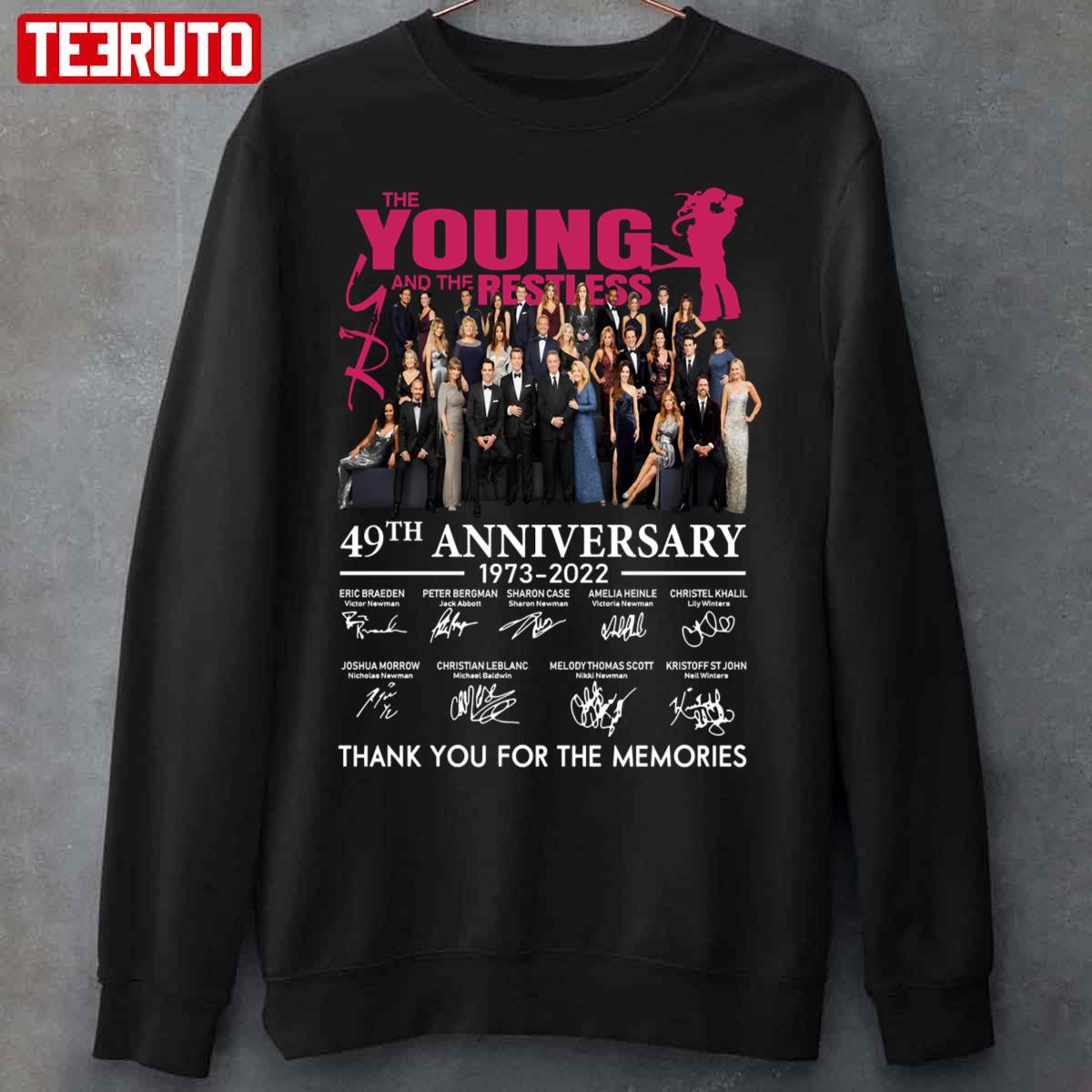 The Young And The Restless 49th Anniversary 1973-2022 Unisex Sweatshirt