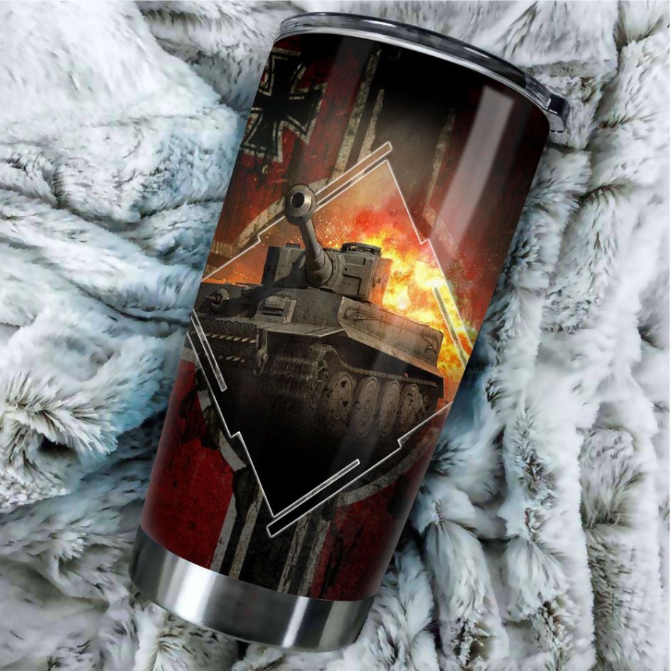 Tiger Tank Stainless Steel Cup Tumbler