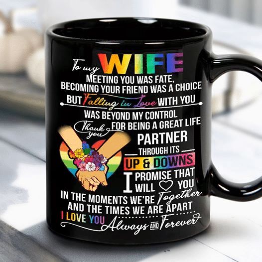 Husband Wife Coffee Mug Women Tea Cup Gift Meeting You Was Fate I Love You 