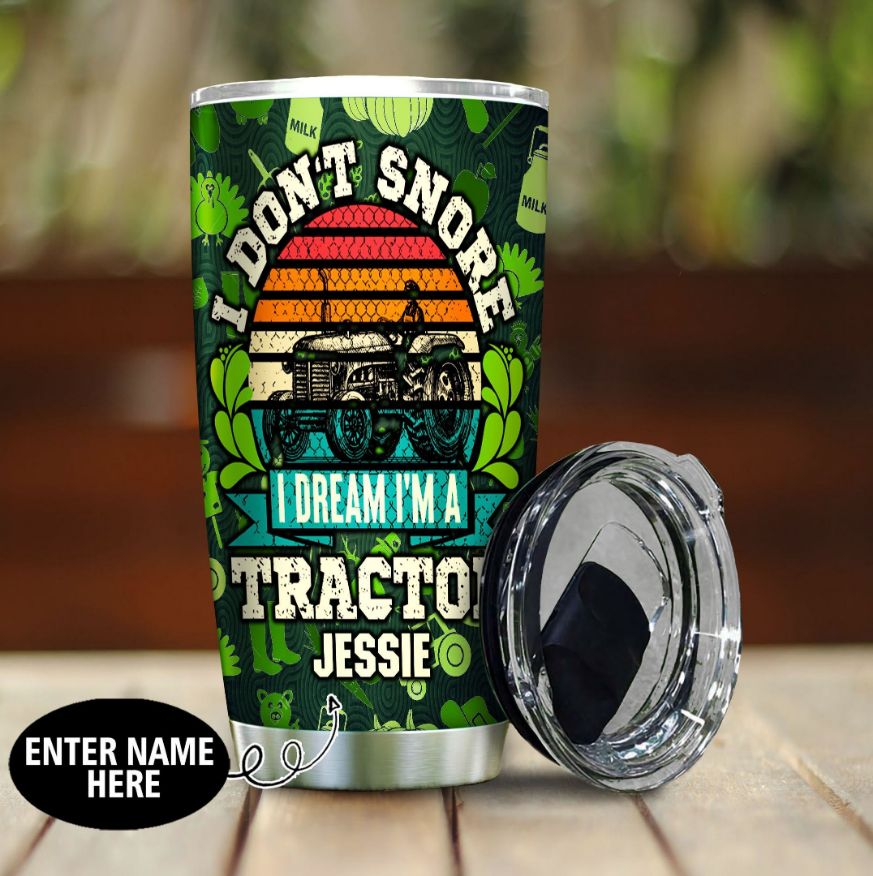 Tractor Personalized Gift For Lover Day Travel Tumbler All Over Print