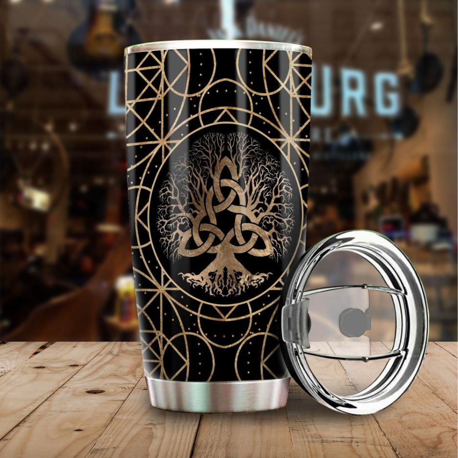 Tree Of Life Stainless Steel Cup Tumbler