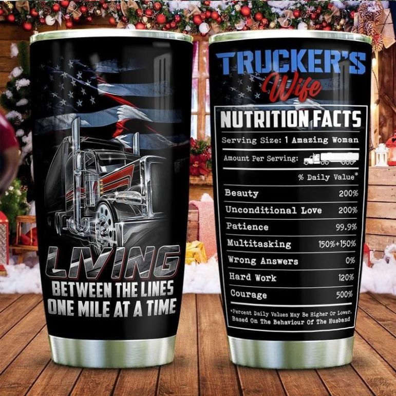 Trucker Wife Stainless Steel Cup Tumbler