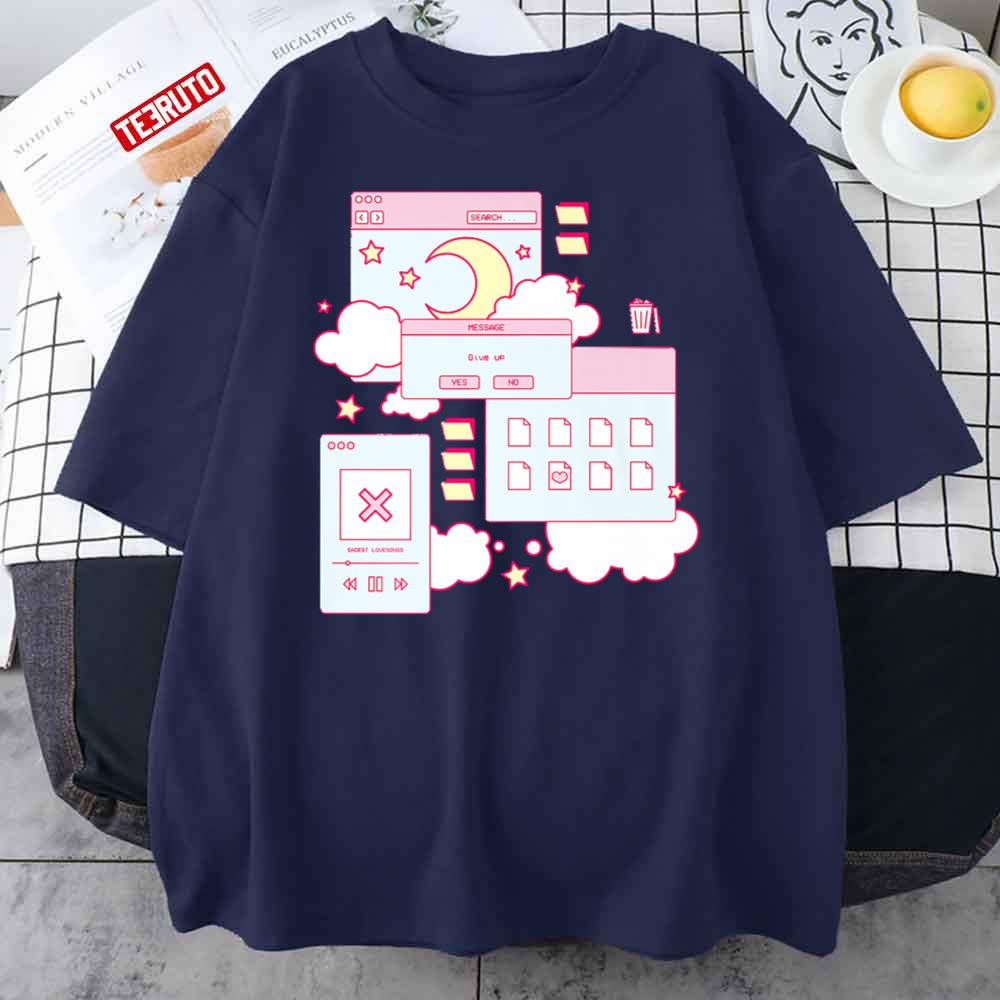 Vaporwave Aesthetic 90s Grunge Kawaii Egirl Browser Unisex T-Shirt