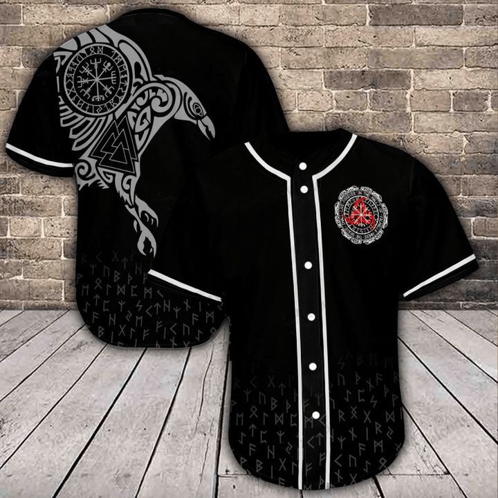 Viking Eagle Tattoo Black Personalized 3d Baseball Jersey