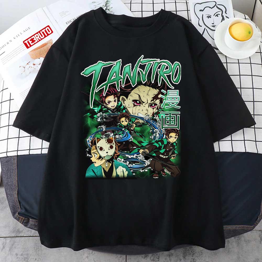 Vintage Bootleg Anime Tanjiro Demon Slayer Unisex T-Shirt