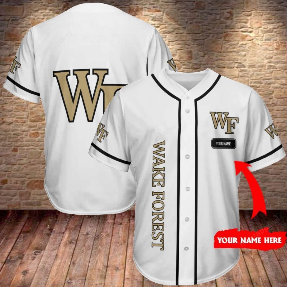 Wake Forest Demon Deacons Personalized Baseball Jersey 349