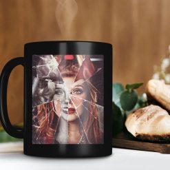 Wandavision Memory Puzzle Piece Has Broken Mug Marvel Lover Gift Wanda Vision Lover Mug Retro Premium Sublime Ceramic Coffee Mug Black