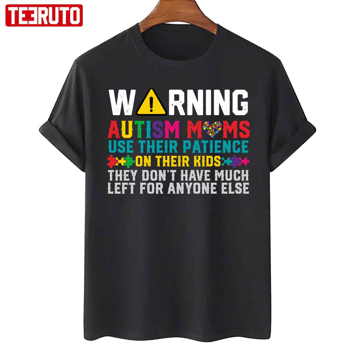 Warning Autism Momawareness Day Unisex Sweatshirt