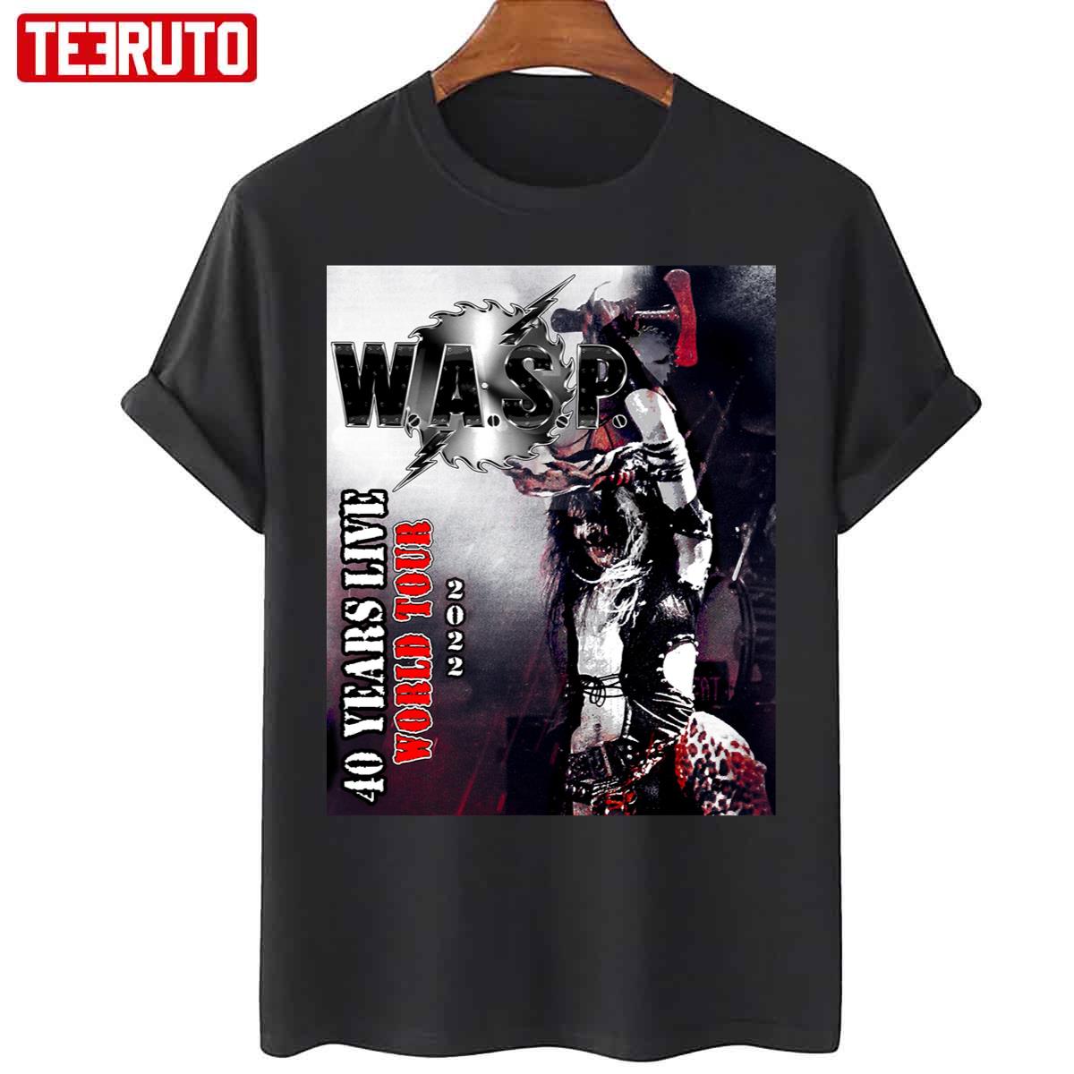 Wasp 40 Years Tour 2022 Masokt Unisex T-Shirt