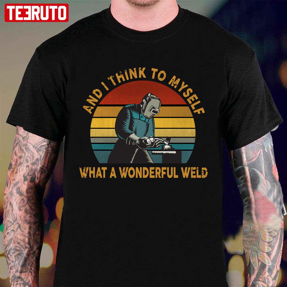 Welder Gift Retro Unisex T-Shirt