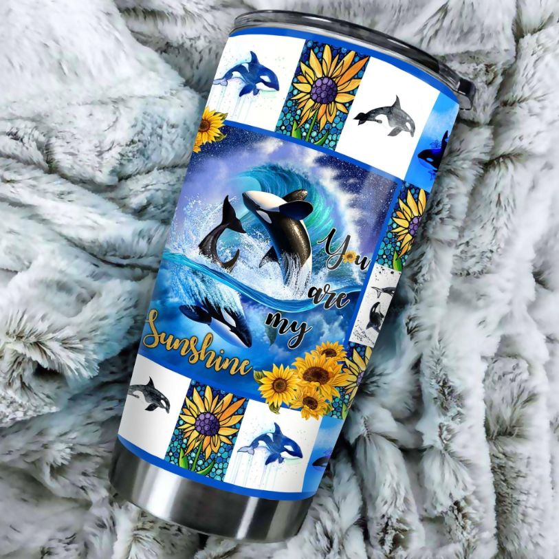 Whale You Are My Sunshine Stainless Steel Cup Tumbler